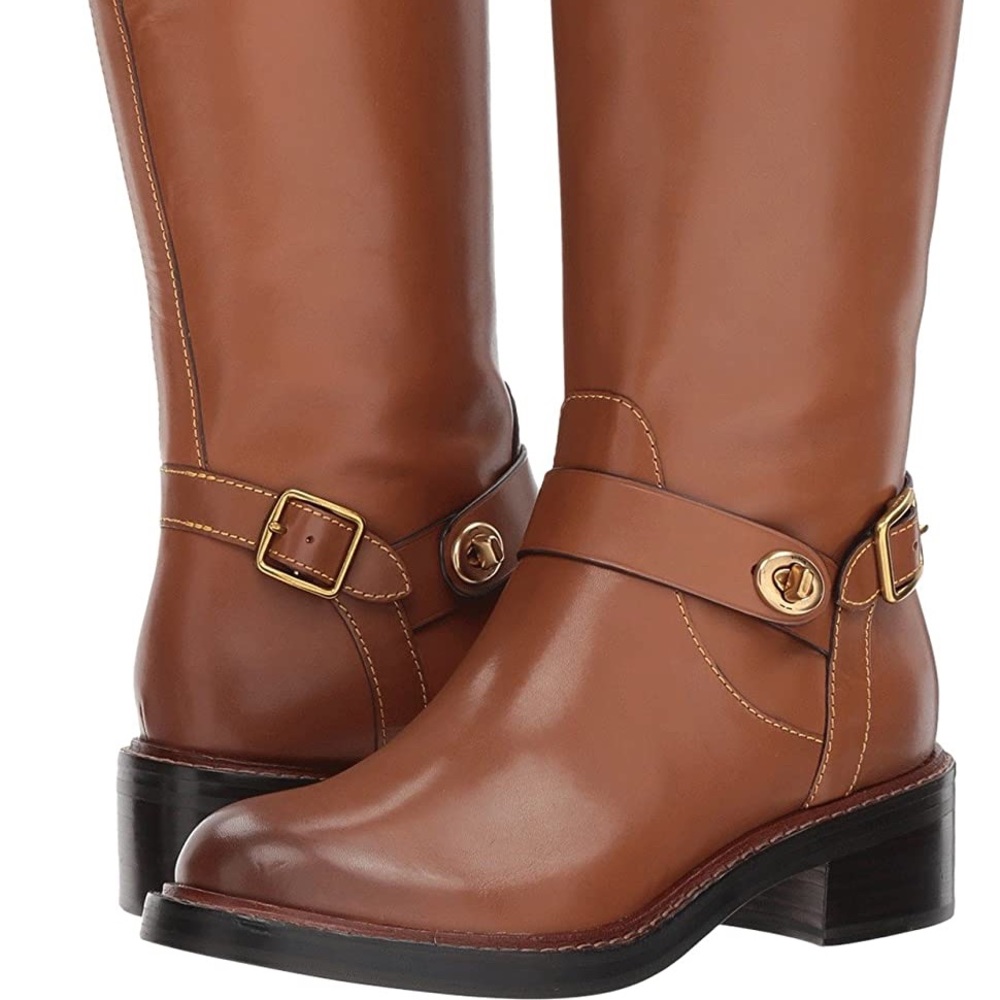 Coach riding boots! Perfect for fall and winter! Slip on. No zippers.